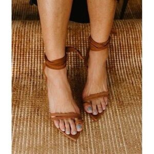 Schutz Wrap Tie Ankle Strap Heels